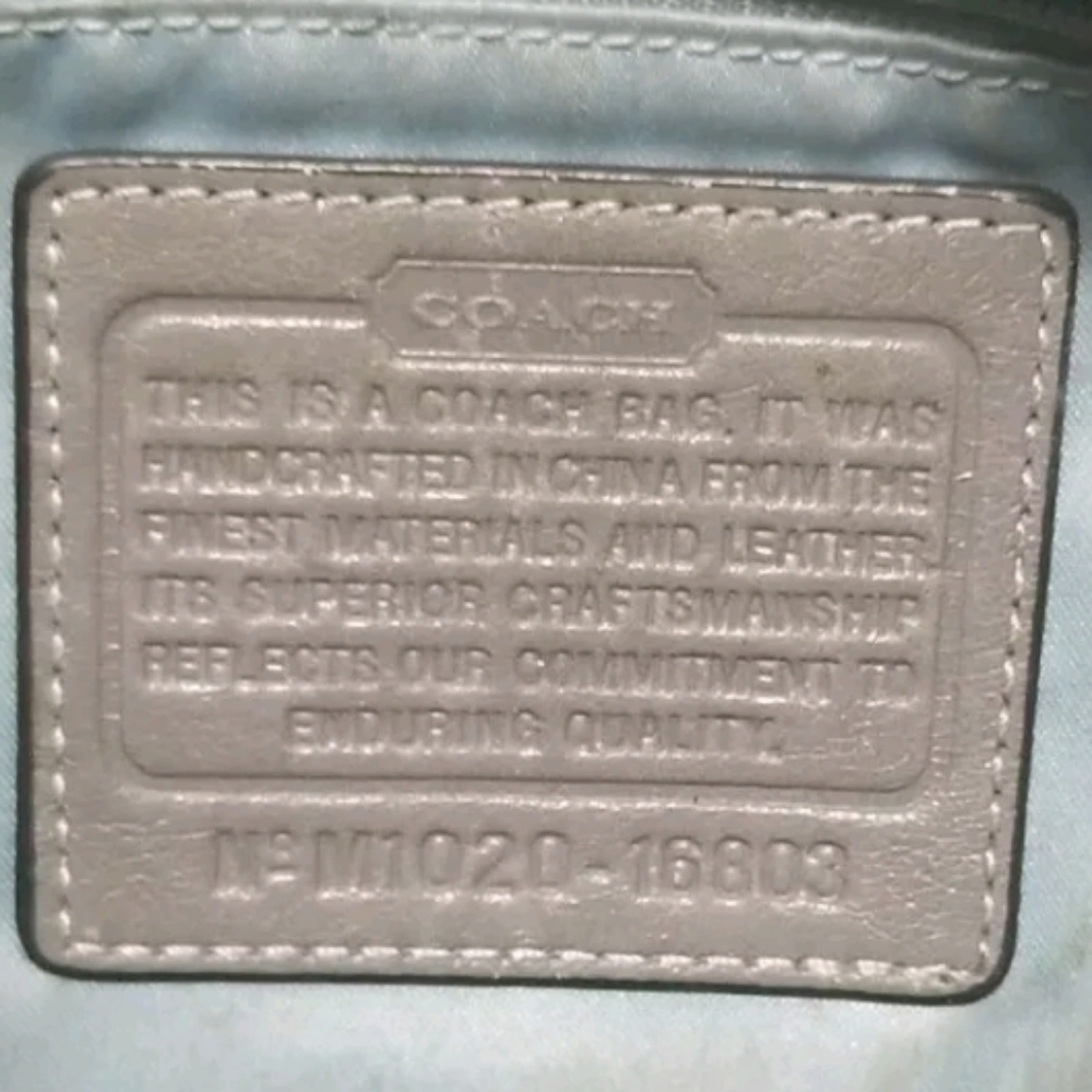 Coach Kristin Leather Gray Python Bag . - image 7